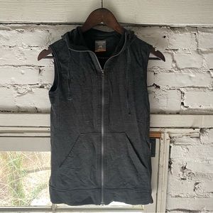Icebreaker Merino Wool Women’s XS Dark Grey Hooded Full Zip Vest